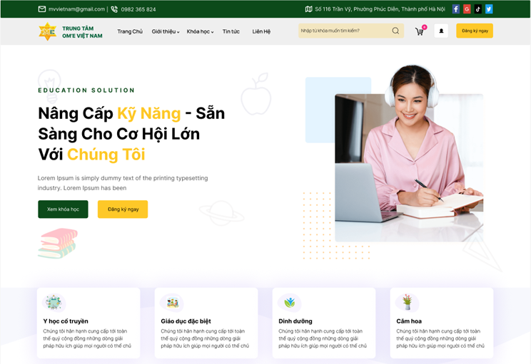 DỰ ÁN WEBSITE THƯƠNG MẠI KHÓA HỌC - MV VIỆT NAM